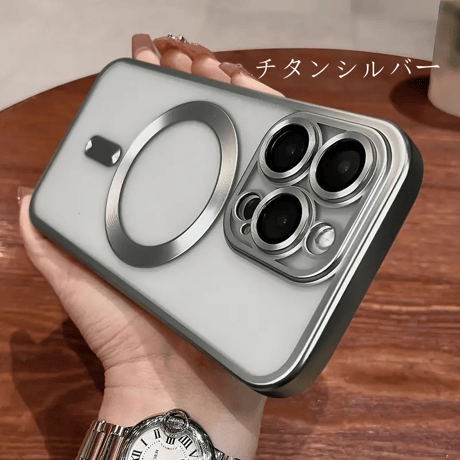 【N288】MagSafe充電対応 マット iphone16/16proブラック/ブルー/パープルに合うケース シンプル tpuスマホケース クリア