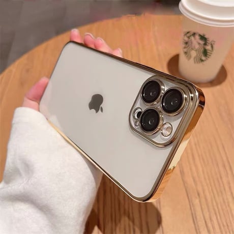 【N430】iphone16/16pro クリア ケース 黄 ば ま ない iphone15/15pro サイドカラーケース カメラまで保護