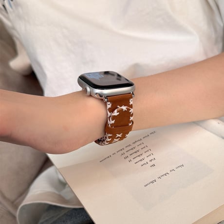 【N730】apple watch バンド おしゃれ 革 かっこいい アップル ウォッチ バンド ステッチ