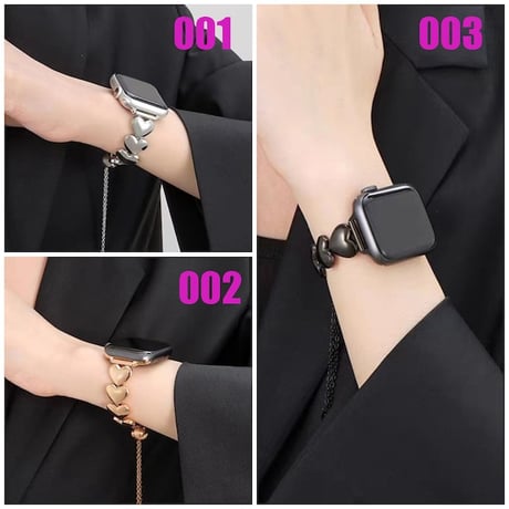 【N260】アップルウォッチ バンド 女性 人気 apple watch チェーンベルト ステンレス 韓国 かわいい