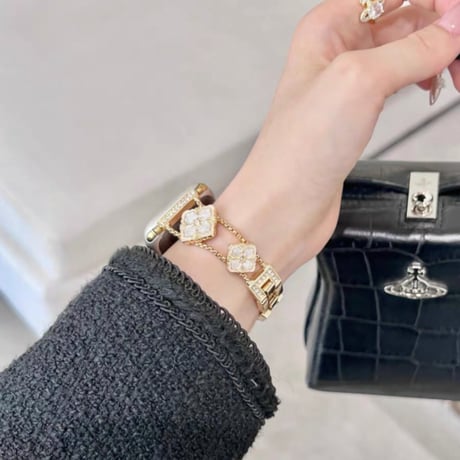 【N686】apple watch ブレスレット 重ね 付け アップル ウォッチ 11 バンド 女性 人気
