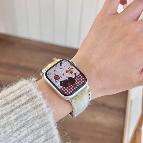 【N771】アップル ウォッチ 11 バンド ツイード 可愛い apple watch バンド レディース