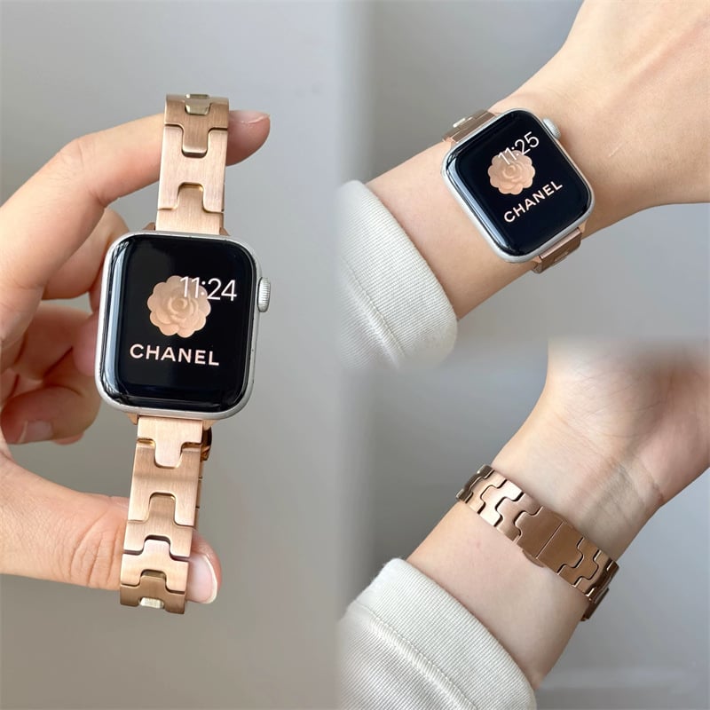 Apple Watchセット♪ N795】アップル ウォッチ 11/se3 ステンレス バンド 高級 apple watch