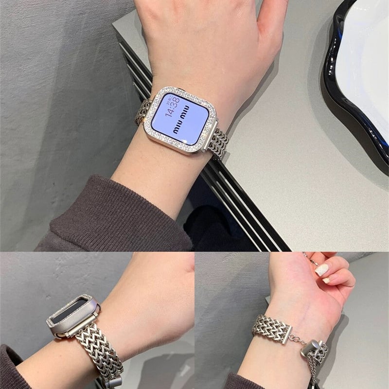 N241】「バンド+ケース2点Set」apple watch ブレスレット N241】「バンド+ケース2点Set」apple watch ブレスレット