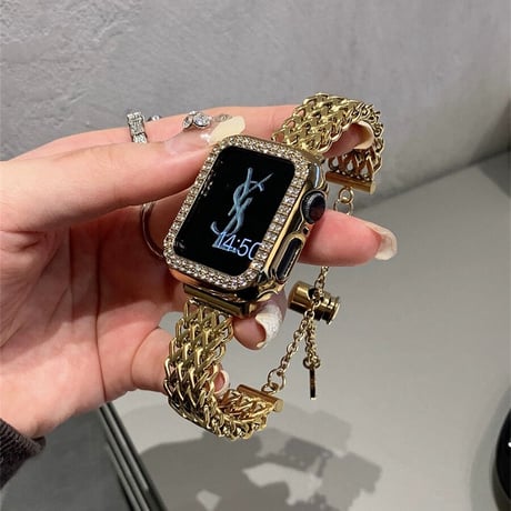 【N241】「バンド+ケース2点Set」apple watch ブレスレット アップル ウォッチ バンド 蒸れ ない