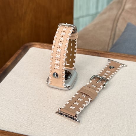 【N730】apple watch バンド おしゃれ 革 かっこいい アップル ウォッチ バンド ステッチ
