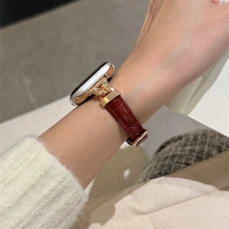 【N764】アップル ウォッチ バンド 女性 細い apple watch バンド レザー おしゃれ