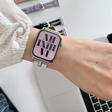 【N177】夏でも涼しいApple Watchバンド 革 蒸れない applewatch バンド おしゃれ