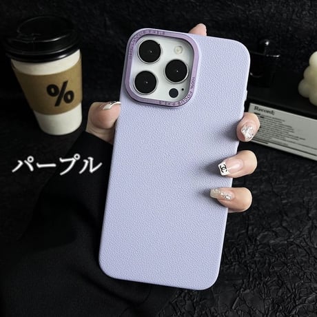 【N053】iphoneケース かわいい iphone16/16pro ケース シンプル おしゃれ レザー調