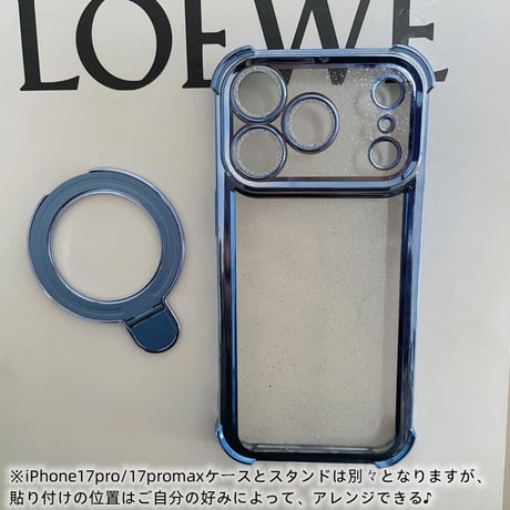 【N751】iphone17 ケース 衝撃 に 強い かわいい スタンド magsafe 対応 クリア ケース おしゃれ