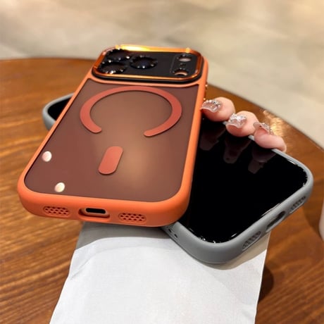 【N746】iphone17pro ケース マグセーフ iphone ケース 半 透明 高級