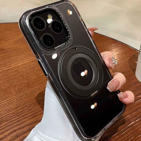 【N527】iphone17/17pro ケース マグセーフ スタンド iphone ケース クリア おしゃれ