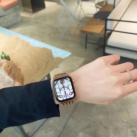 【N159】アップルウォッチ ステンレスバンド おしゃれ ハート型 メンズ レディース