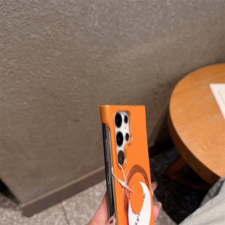 【N770】iphoneケース フチなし Galaxy S25 MagSafe ケース スタンド