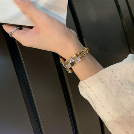 【N605】apple watch バンド キラキラ アップル ウォッチ ブレスレット「バンド＆ケース2点セット」