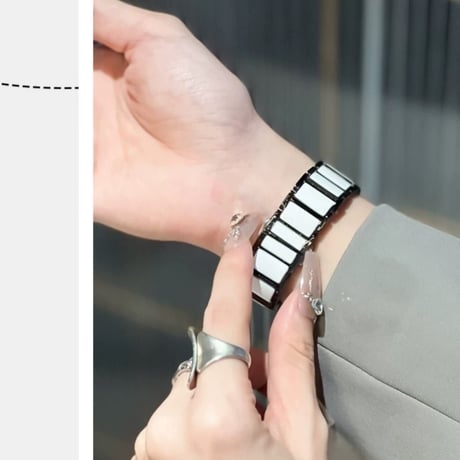 【N790】アップル ウォッチ バンド ステンレス&樹脂 apple watch ベルト おしゃれ