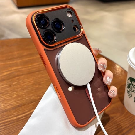 【N746】iphone17pro ケース マグセーフ iphone ケース 半 透明 高級