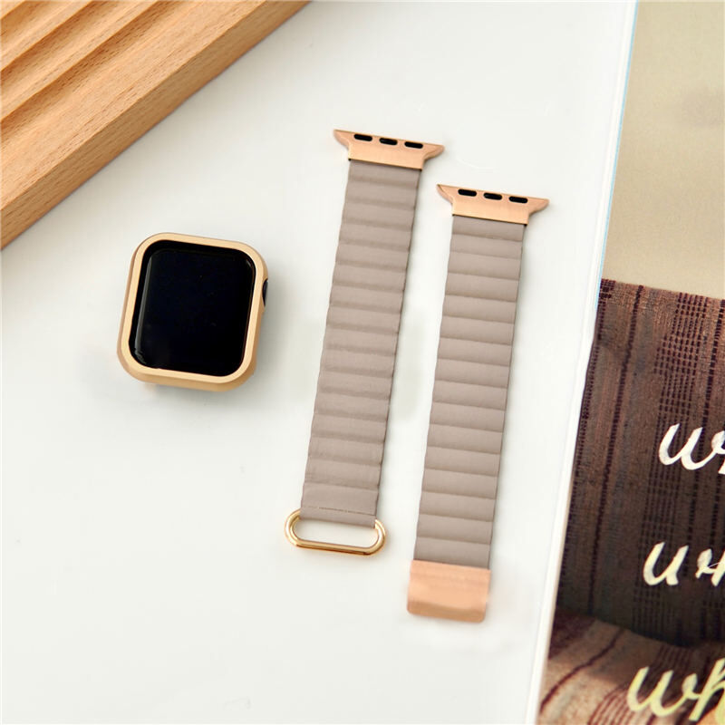 N341】「apple watchケース付き」apple watch バンド マグネット ア