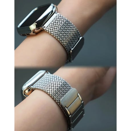 【N603】マグネット apple watch シリーズ 10/11 バンド メンズ アップル ウォッチ バンド ステンレス「男女兼用」