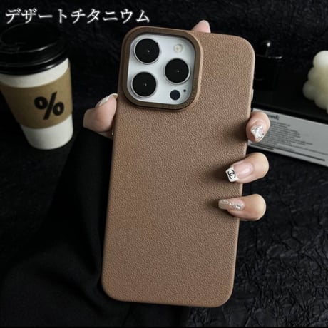 【N053】iphoneケース かわいい iphone16/16pro ケース シンプル おしゃれ レザー調