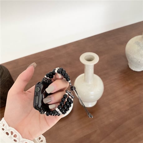 【N093】Apple Watch パールベルト アップルウォッチ バンド 女性 高級Apple Watchカバー SET