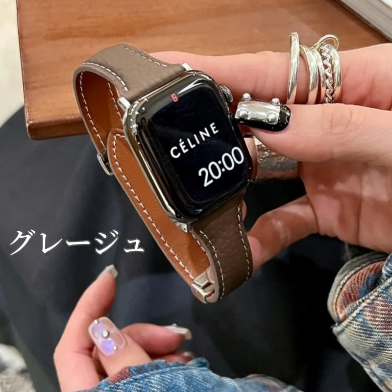 N448】apple watch マグネット バンド アップル ウォッチ バンド 革