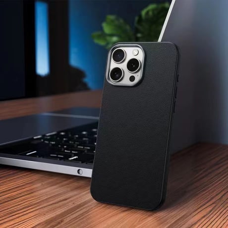 【N052】iphone17/17air/16/15 レザー ケース ケース グレー iPhone ケース シンプル