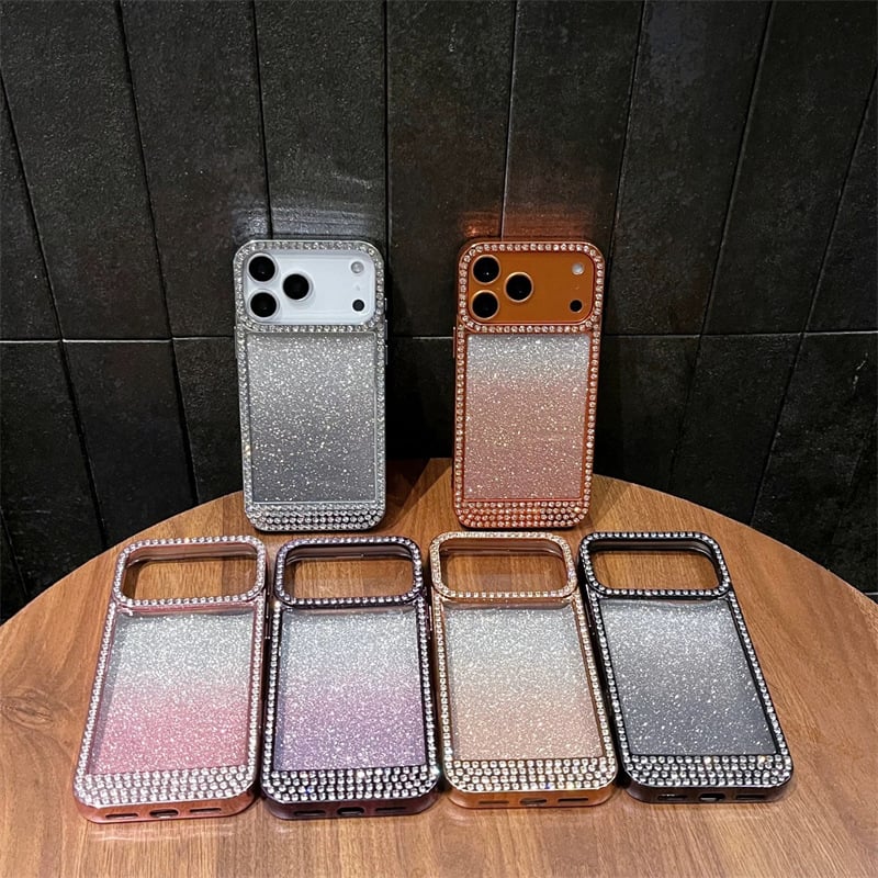 N782】iphone17/17pro ケース キラキラ iphoneケース クリア おしゃ