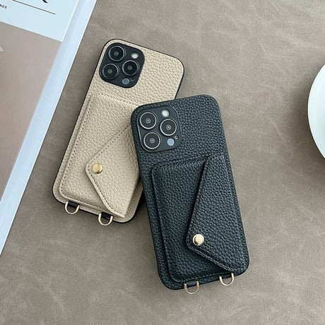 【N051】iphone17ショルダーケース iphone17pro ケース カード 収納 斜めがけ
