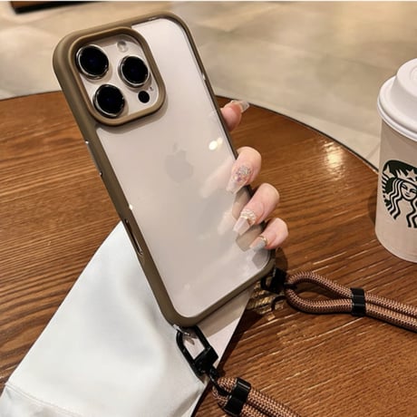 【N658】高品質 iphone17/16pro ショルダー ケース iphone ケース クリア おしゃれ