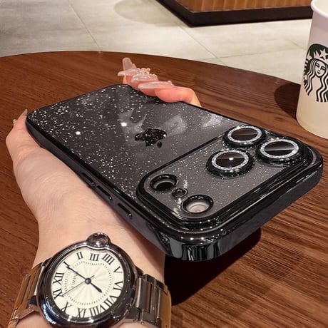【N419】iPhoneケース かわいい iPhone17/17pro ケース おしゃれ キラキラ カメラカバー ソフトケース