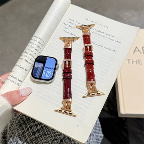 【N764】アップル ウォッチ バンド 女性 細い apple watch バンド レザー おしゃれ
