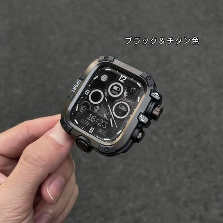 【N811】アップル ウォッチ アウトドア 仕様 カバー Apple Watch ケース メンズ