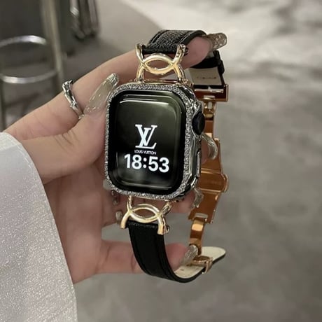 【N626】アップル ウォッチ バンド レザー d バックル apple watch バンド 女性 人気「保護ケース付き」