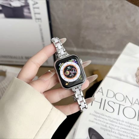 【N590】apple watch series 10/11 バンド 細め アップル ウォッチ バンド 女性 人気