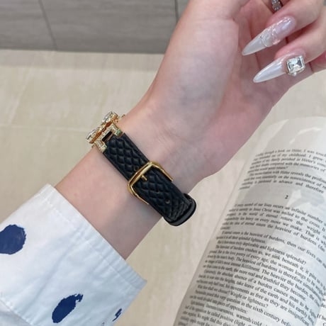【N628】アップル ウォッチ Series11/SE3対応 バンド 女性 人気 apple watch バンド 革 リボン