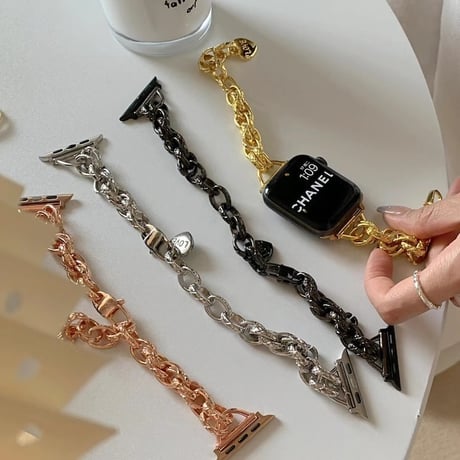 【N086】Apple Watch ブレスレット バンド 女性 アップルウォッチ7 se バンド かわいい