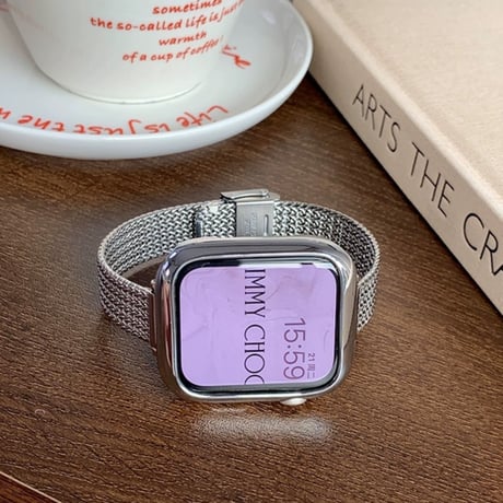 【N571】アップル ウォッチ バンド 女性 人気 apple watch バンド かわいい 細め