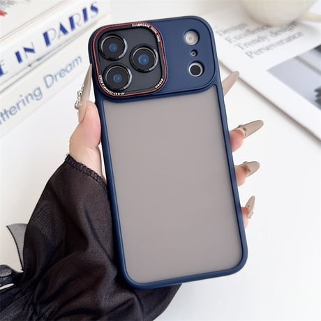 【N339】iPhone17/17pro ケース 半透明 マット おしゃれ iphoneケース 衝撃に強い シンプル