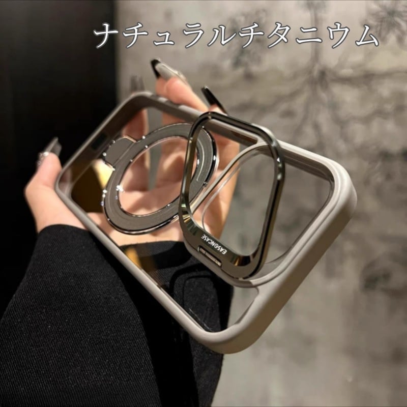 N205】ダブル スタンド iphone17/17pro ケース magsafe iphon