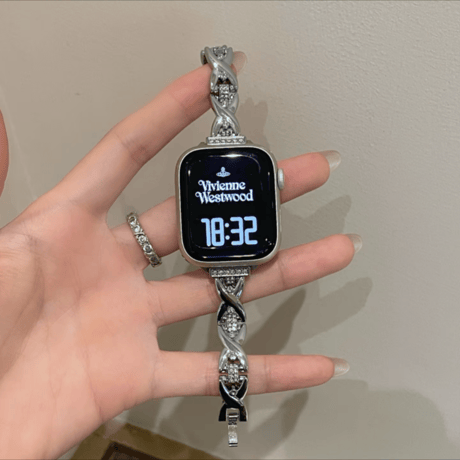 【N807】apple watch バンド ブレスレット アップル ウォッチ 11/se3 バンド キラキラ