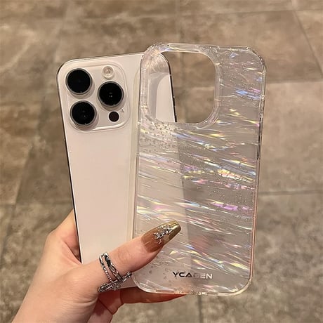 【N546】iphone ケース キラキラ 半 透明 iphone ケース 大人 可愛い