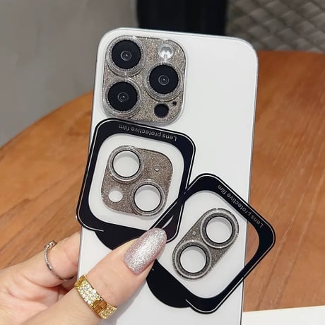 【N657】iphone16pro レンズ カバー かわいい iphone16 カメラ 保護 キラキラ