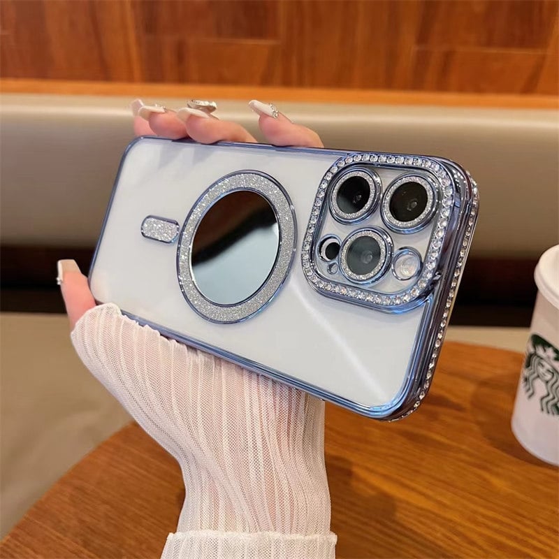 【iDEAL】国内発送 Rainbow レインボー・ミラー ケースMagsafe可 N618】iphone16 ケースミラー iphone16pro ケース magsafe ク