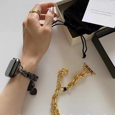 【N086】Apple Watch ブレスレット バンド 女性 アップルウォッチ7 se バンド かわいい