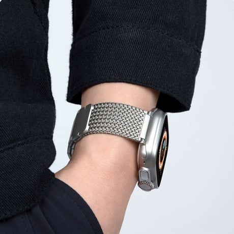 【N603】マグネット apple watch シリーズ 10/11 バンド メンズ アップル ウォッチ バンド ステンレス「男女兼用」