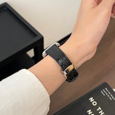 【N638】apple watch series 10/11 バンド 革 クロコダイル アップル ウォッチ バンド 女性 人気