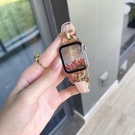 【N468】アップル ウォッチ シリーズ 10 バンド レザー apple watch バンド 細め 女性