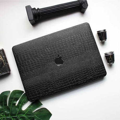【N538】mac book air ケース おしゃれ クロコダイル PUレザー macbook pro 14/13インチ ケース おしゃれ