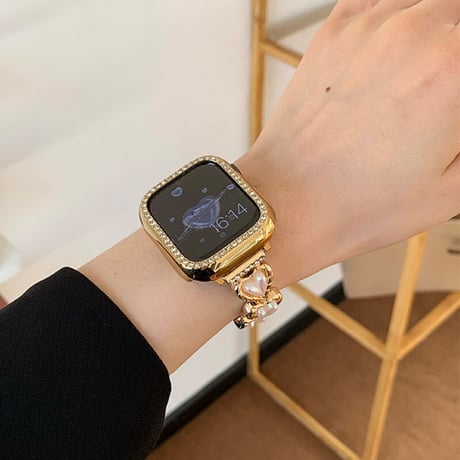 【N282】アップルウォッチ バンド 女性 おしゃれ 人気 applewatch バンド キラキラ